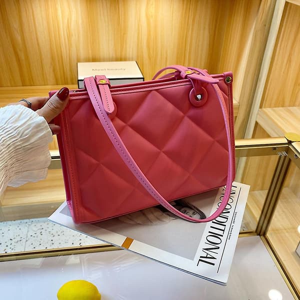 Crossbody tasker til kvinder  Mode  Letvægts håndtasker Skuldertaske pink