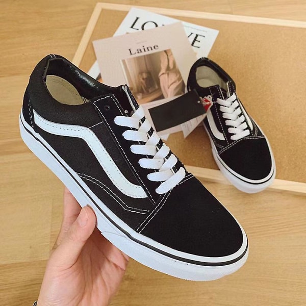 Unisex Old Skool Sneakers, canvas skor EU 40