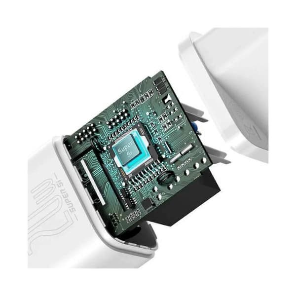 USB-C 20W Sector Laddare med USB-C/Lightning Kabel White
