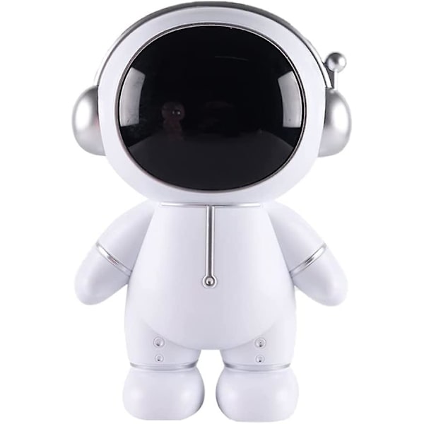 Astronautti Säästölipas Kolikkopankki Avaruusmies Rahalaatikko Astronautti Figuriini Sisustus Työpöytäveistos Patsas (hopea)