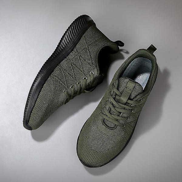 Løbesko til mænd Letvægt Åndbare Vandresko Atletiske Mode Sneakers 3Dsf022 Green EU 41