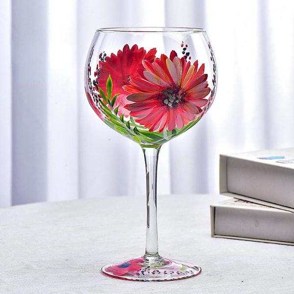 1 stk. Malt Vinglass Eksklusivt Glass Krystall Høyt Glass Husholdnings Ins Nisje Glass Vinglass A009