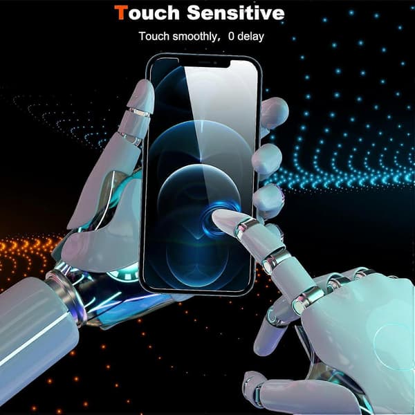 2-pakke til iPhone 12 / iPhone 12 Pro Privacy Screen Protector hærdet glas, Anti Spy Privacy Screen til iPhone 12 / iPhone 12 Pro tilbehør, etui