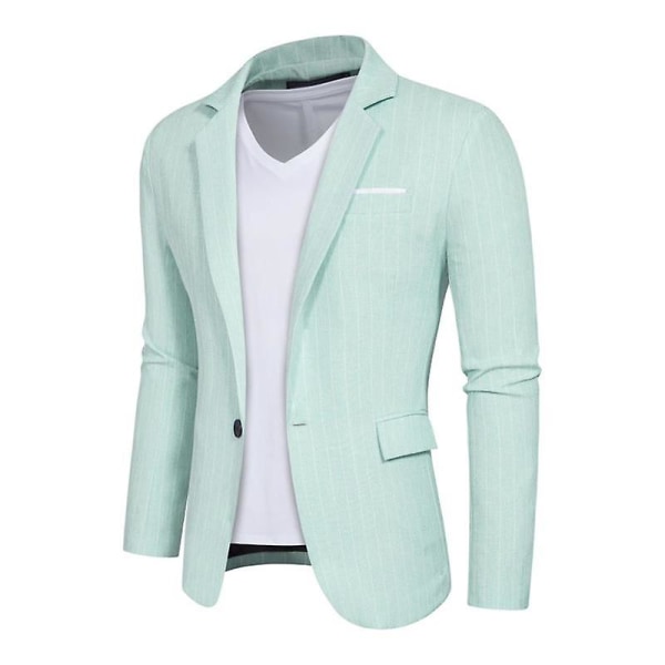 Herr Blazer Slim Fit Kavaj, Enknäppt Enknapps Kavaj Green L