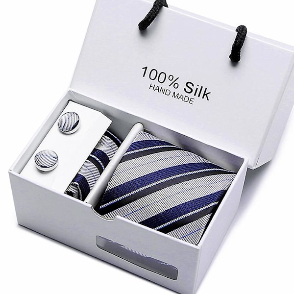 Herr slips slips presentförpackning 5 delar kostym grupp slips affärs formell bröllop slips B05