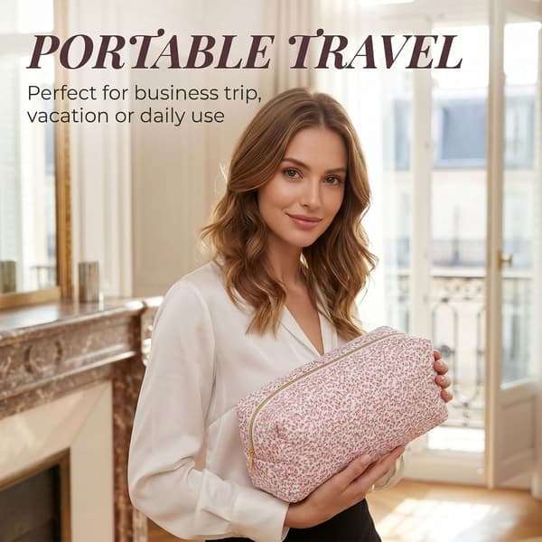 Airwrap Rejsetaske, Opbevaringstaske Kompatibel med Flexstyle Hårstylingværktøjer, Pink, L