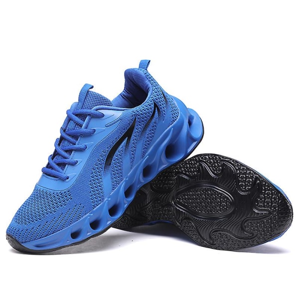 Herresko Flyvende Vævet Fritidssko Åndbare Sneakers Sportssko 8818 Blue EU 39