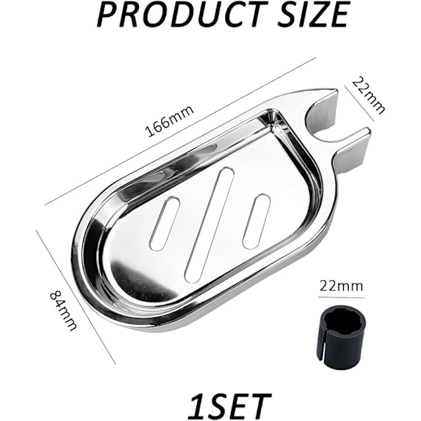 1 st. duschstång tvålhållare, duschstång tvålhylla, duschhylla, badrum tvålskål, dusch tvålskål, badrum dränering tvålhylla
