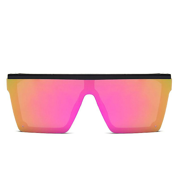 2023 Oversized neliönmuotoiset aurinkolasit naisille, vintage, suuret kehykset, muoti aurinkolasit naisille/miehille, Gafas De Sol BlackPurple Free cloth
