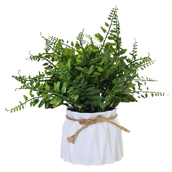 Plastpotter, Gresskuler, Grønne Planter, Potteplanter, Simuleringsblomster, Kreative Ornamenter, Kunstige Planter style2