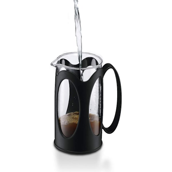 Kaffetillverkare, Borosilikatglas - 3 koppar (0,35 L), Svart
