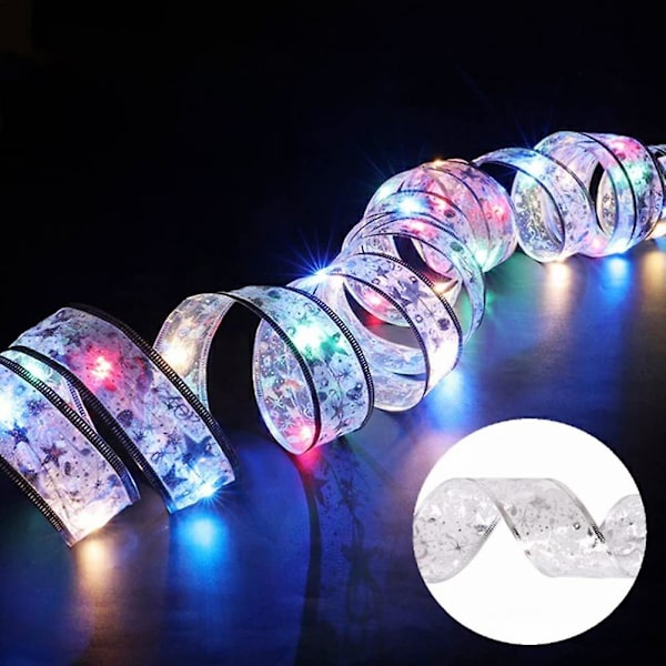 Glittrande bandljus, 5 m 50 LED-julgransljus, LED-julgransband, julgransljus