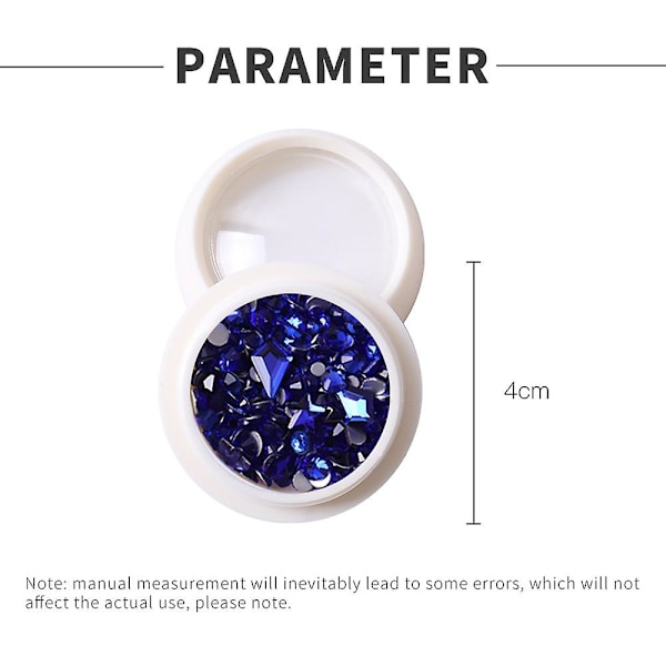 6 lådor med platta bakre nagelstrass, nagelstenar, glas, kristall, strass, 3d nagelstenar, nageldiamant, nagelsmycken, nagelkonstdekoration, gör-det-själv-process Set3