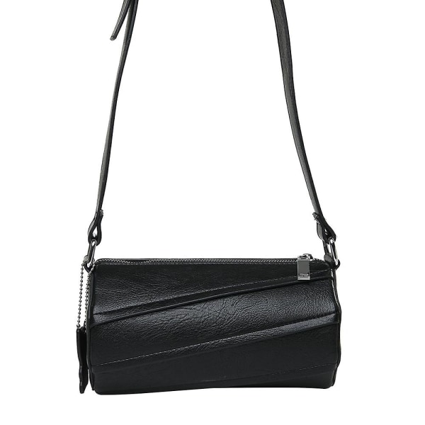 Lett Medium Crossbody Veske Skulderveske | Glidelåslomme | Justerbar Stropp black