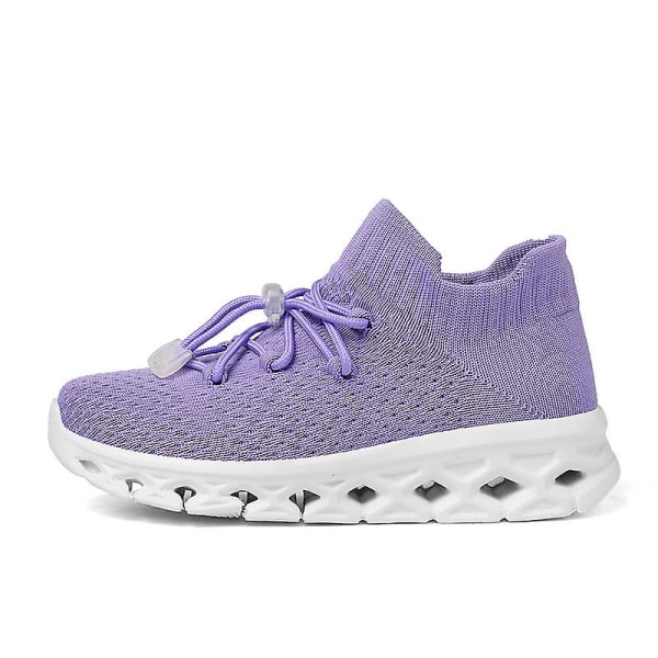 Dam Sneakers Lätta Andningsbara Promenadskor Atletiska Mode Löparskor 787 Purple EU 40