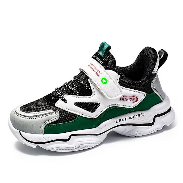 Barnens Sportskor Student Fashion Pojkar Flickor Casual Skor Fr2011 BlackGreen EU 36