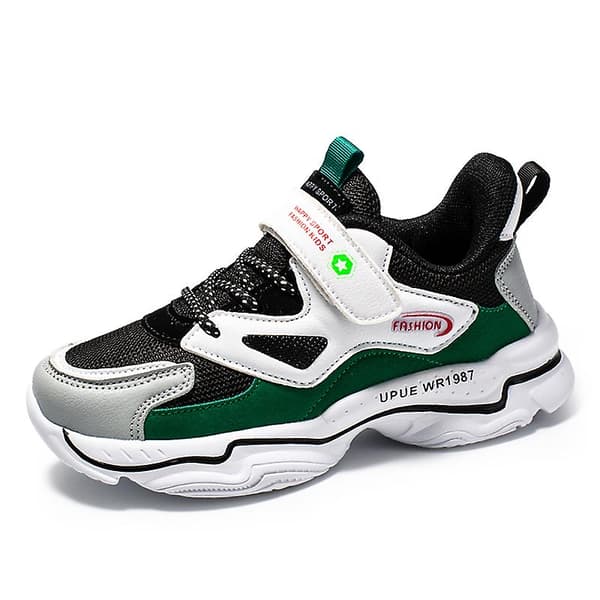 Barnesko Sport Studenter Mote Gutter Jenter Fritidssko Fr2011 BlackGreen EU 35