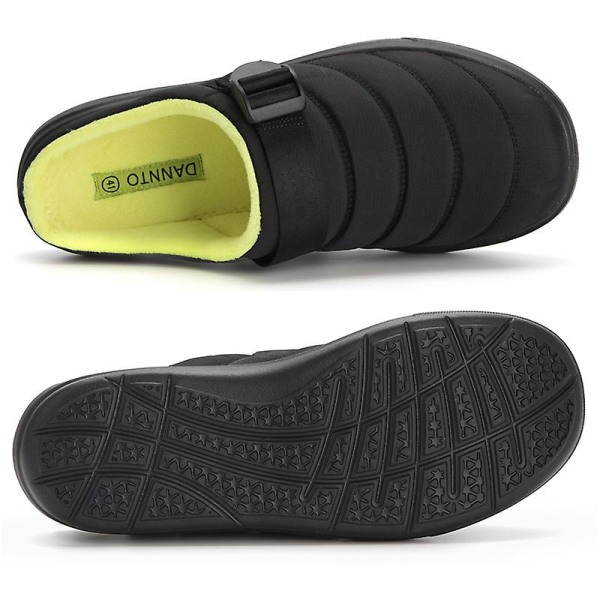 Miesten Puuvillaiset Tossut Lämpimät Talvi Liukumattomat Kengät Hk999 BlackGreen EU 39