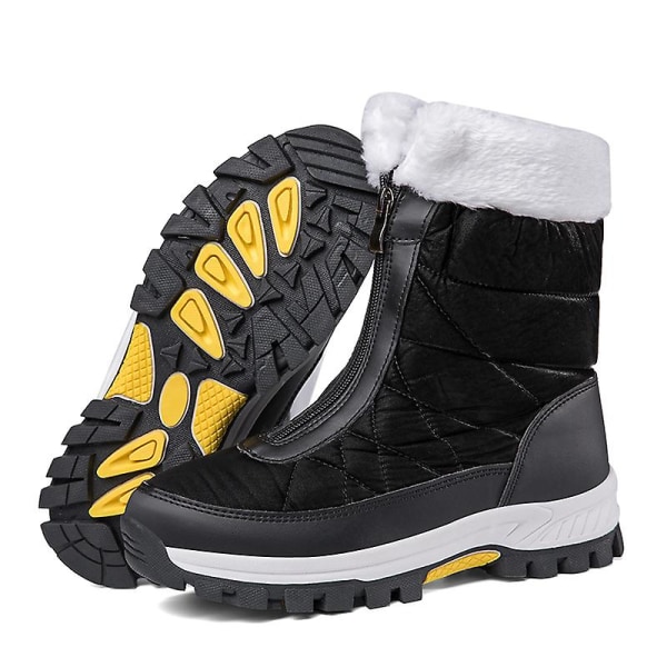 Dam Snow Boots Vinterstövlar Ankel Boots Damstövlar Varma Päls Anti-Slip 2Ks2239 Black 41