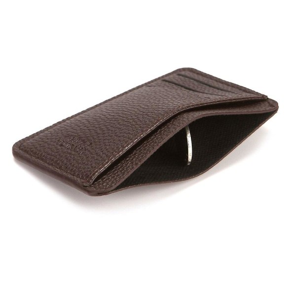 Ultratunn plånbok för män korthållare svart företag kreditkortshållare mini plånbok för kvinnor multifunktionskorthållare plånböcker Coffee