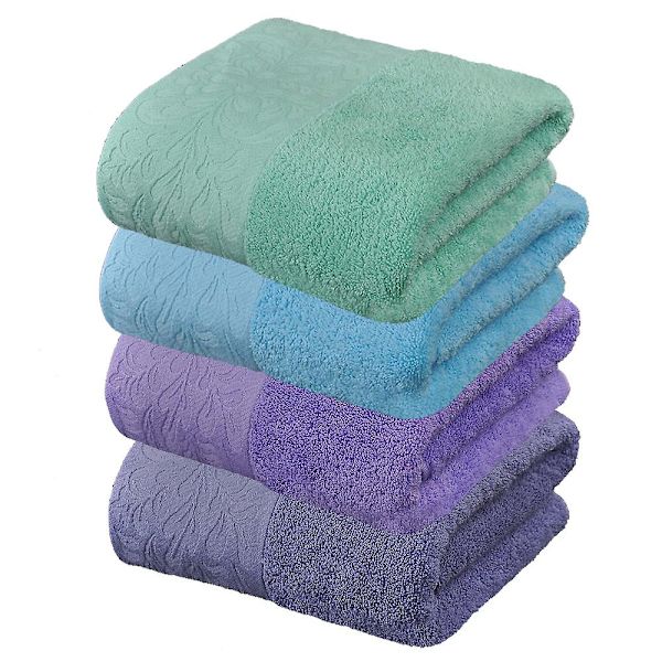 Handduksset för hand och ansikte, 100 % bomull, handdukar i olika färger, storlek 29\" x 13\", 4-pack 4 färger Combination 2