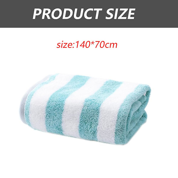 Turkiskt Cabana Tjockt Randigt Pool Strand Handdukar 4-pack, Mycket Absorberande Badhandduk (grå, 30x60 tum) Green