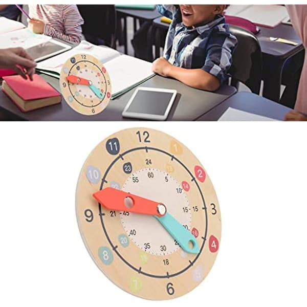 Lärklocka  Undervisningsklocka Kompositträ Intressant Pedagogisk För Leksaker