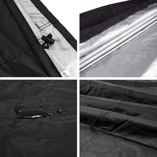 Gasgrill Cover, 210d Vandtæt Plancha Beskyttelsescover, xl, justerbar rem (145 * 61 * 117cm)