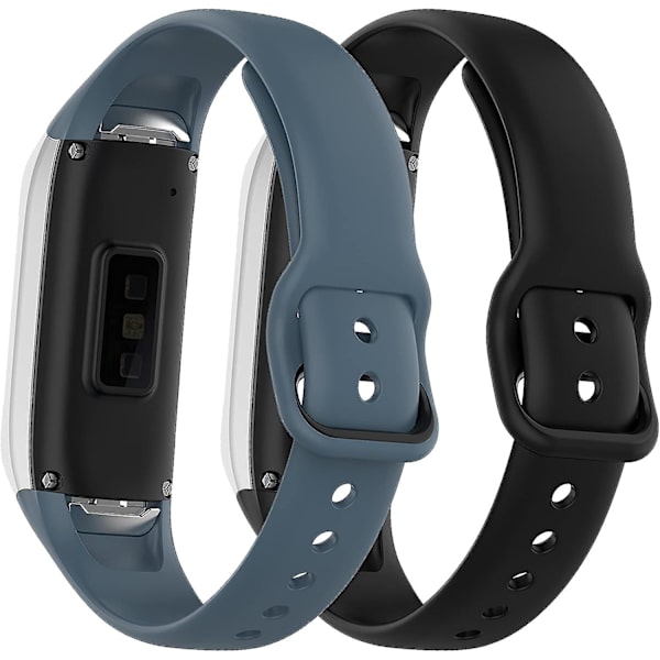 2 kpl rannekkeita yhteensopiva Samsung Galaxy Fit Sm-r370:n kanssa, colorb vedenpitävä, pehmeä ja hengittävä silikoninen vaihtoranneke sopii Samsung Galaxy Fit -laitteeseen