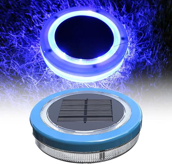 Flydende solcellelampe til pool, solcellelampe til swimmingpool, akvarium, dam, swimmingpool, have, vaser