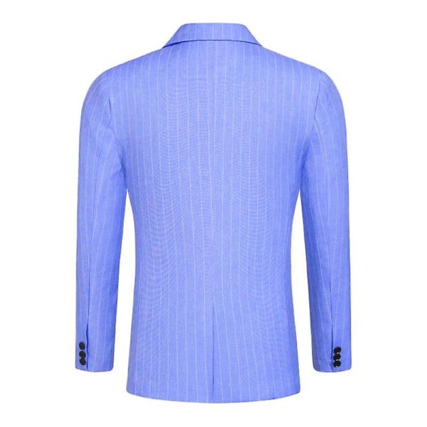 Herr Blazer Slim Fit Kavaj, Enknäppt Enknapps Kavaj Blue M