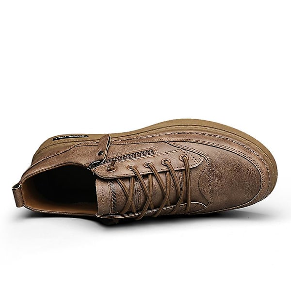 Herre Casual Sko Lædersko Board Sko Frc928 Brown EU 41