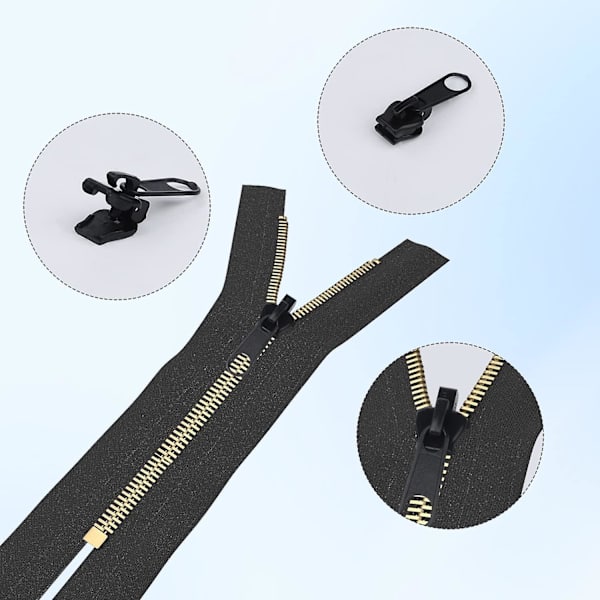 12 stk. Zip Puller, Zip Slider Reparasjonssett Øyeblikkelig Kit Avtakbar Glidelåshode Slider Erstatning Øyeblikkelig Glidelåserstatning Slider Puller for Jakke Kåpe Su