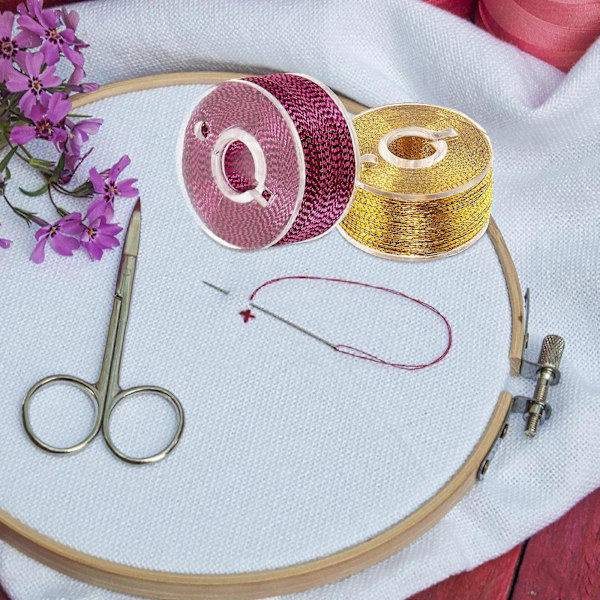1 Set Sytrådar Färgglada Trådar Broderimaskintrådar Hantverk Sytrådar