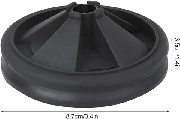 2 stk. Stænksikre silikoneaffaldsdæksler, 87 mm diameter