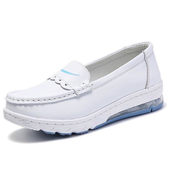 Dame Casual Sko Læder Luft Pude Sko Air Sko Ns9988 Blue EU 38