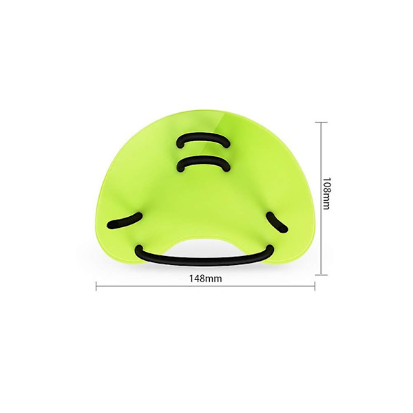 Vuxen Unisex Teknisk Paddel Simning Scuba Tunn Handfena Pool Simning Paddel, Grön