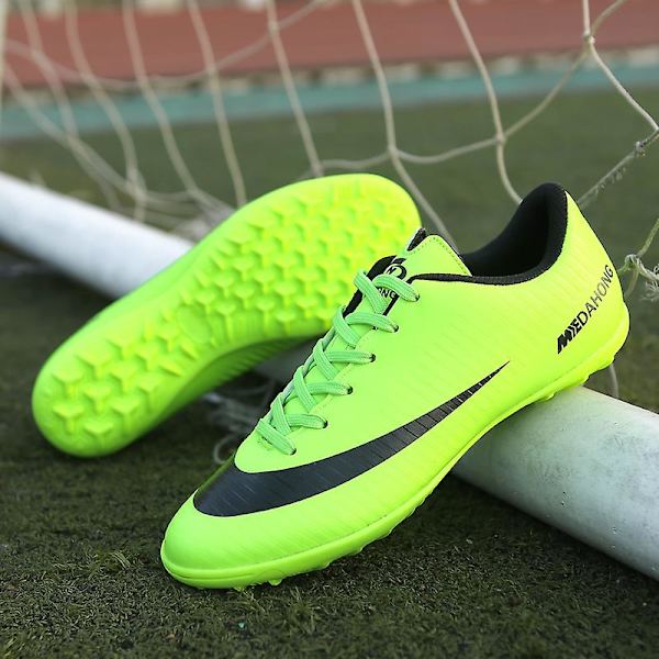 Fotballsko for menn, høye ankler, fotballsko for voksne, gress trening sportssko sneakers 3Ba888 Green 42
