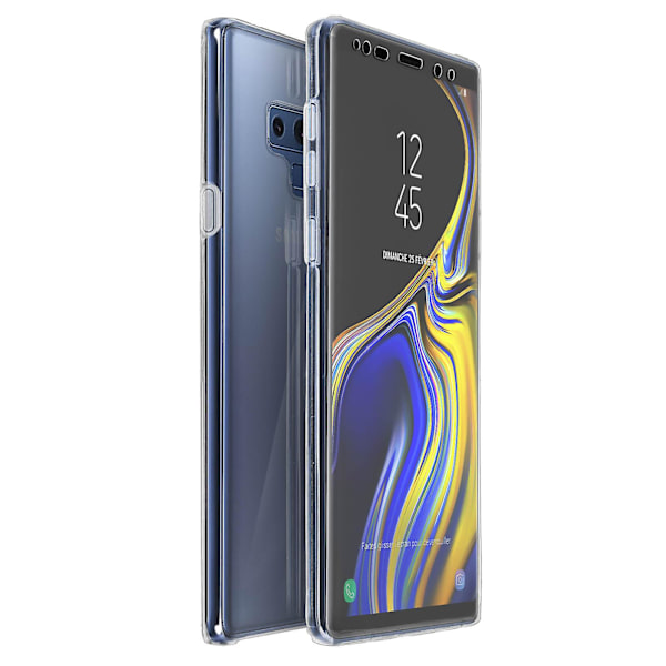 360 Cover til Galaxy Note 9 Fleksibel Front & Stiv Bagside - Transparent