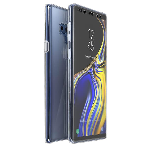 360-deksel for Galaxy Note 9 Fleksibel front og stiv bakside - Transparent