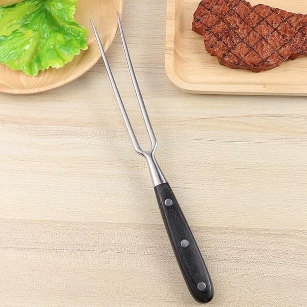 Kjøttgaffel 30 cm matlagingsgaffel, grillgaffel serverings stekegaffel