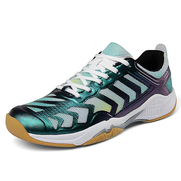 Lätta sneakers för män och kvinnor, lämpliga för inomhusbanor, badminton, 3Dw66 Green EU 41