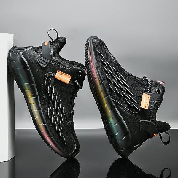Børnesneakers Skridsikre Letvægts Sports Løbesko Fr18501 Black EU 33