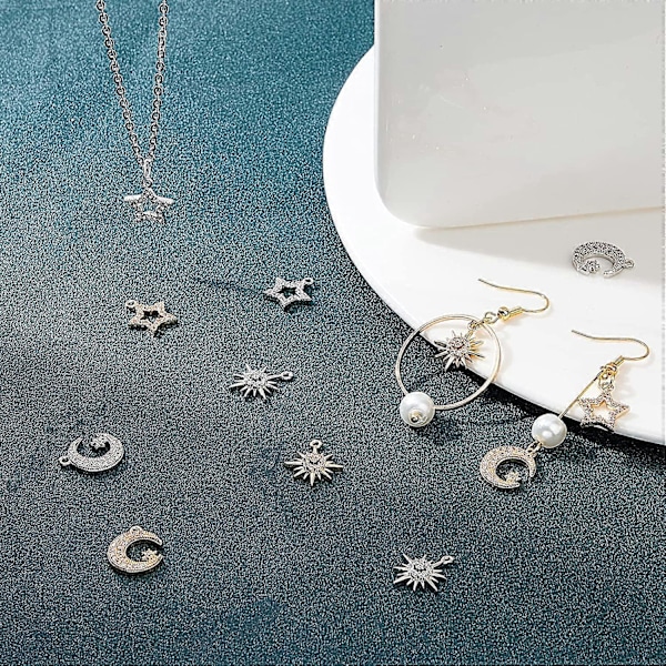 16 st 4 Stilar Kubisk Zirkonia Hängeberlocker 18K Guldförgylld Hjärta Rosett Blomma Körsbär Berlocker Kristall Rhinestone Mässing Hänge för Smyckestillverkning
