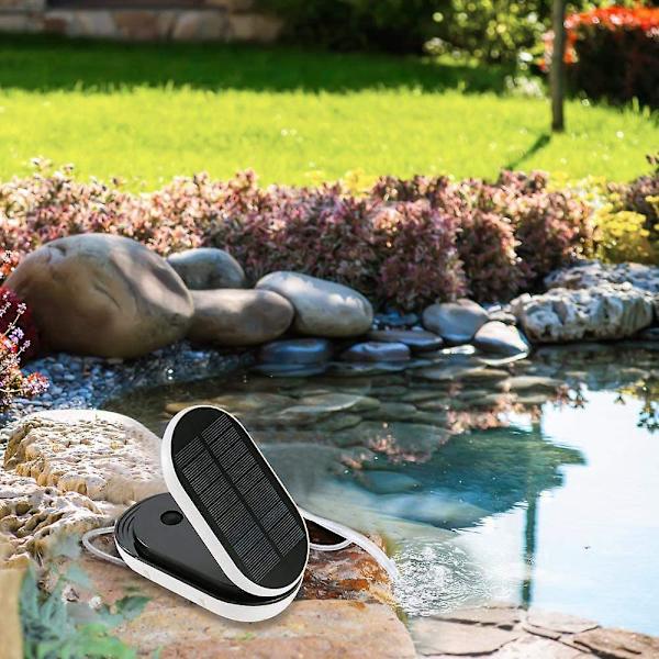 Arbejdstilstande Flip Luftpumpe Solar Luftpumpe Iltapparat Vand Iltpumpe Dam Belufter Akvarium 15,5 X 13,5 X 5,5 cm