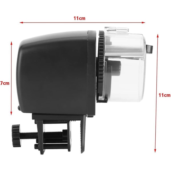 Fiskefôrautomat, automatisk elektronisk akvarium tank matdispenser digital LCD-skjerm