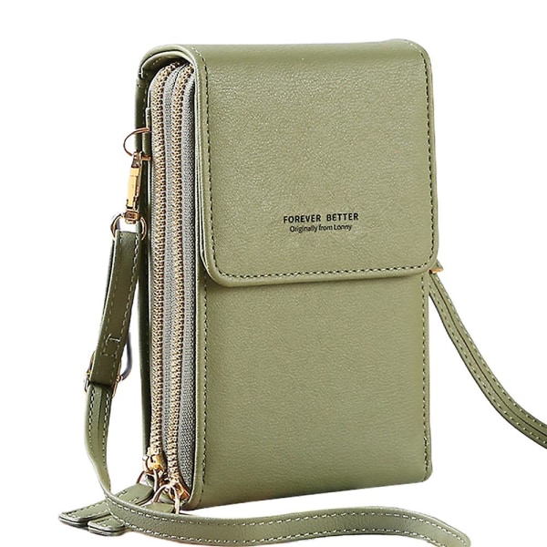Pu Ny Mobiltelefonväska Slung Shoulder Bag Multifunktionell Mini Girl Daily Bag green