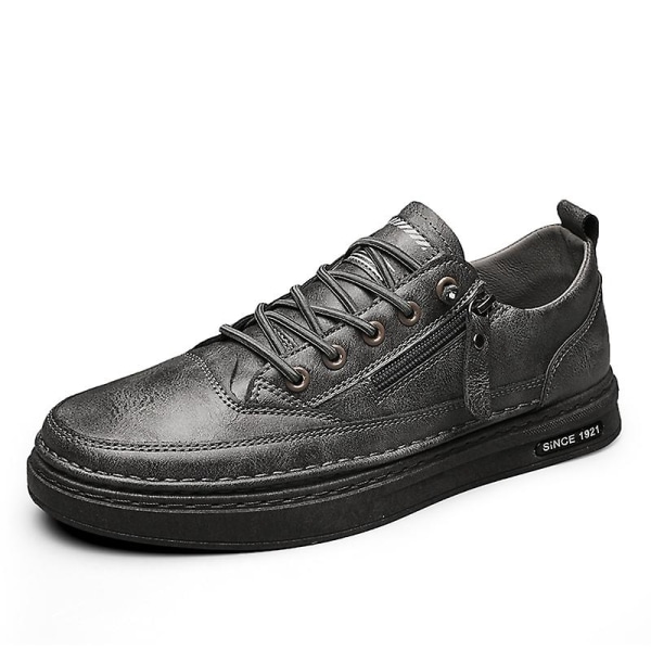Herr Casual Skor Läder Skor Brädskor Frc928 Gray EU 39