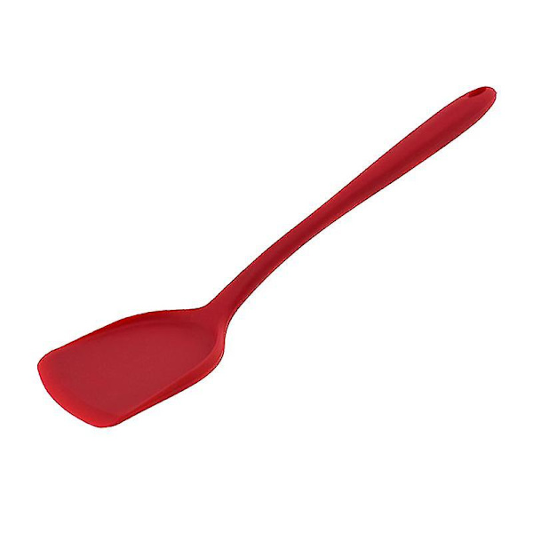 1 stk. silikonespatel varmebestandig langt håndtag non-stick vendespade køkkenredskab