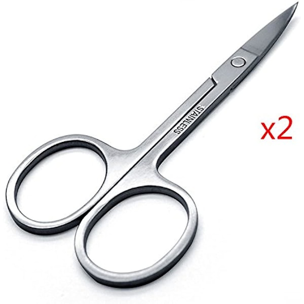 Yanshg Rustfri Stål Saks Øjenbryn Skønhed Små Saks Øjenbrynssaks X5 Pcs